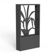 Paravent Extérieur Intérieur avec Jardinière Silhouette Florale