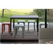 Table de Jardin Acier Galvanis Hegoa 121x79