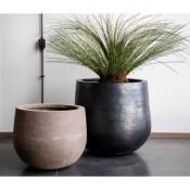 Vase en Terre Cuite Noire Mortaio - 2 Tailles 