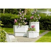 Jardinière Acier Blanc Extérieur Intérieur Continuation 100