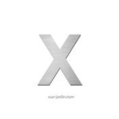 Lettre inox X