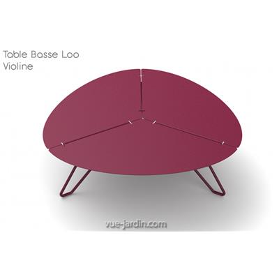 Table Basse de Jardin Design Loom Aluminium