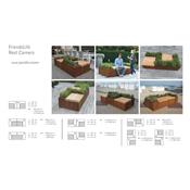 Banc de Jardin en Acier Corten et Bois Exotique