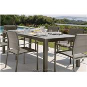 Table de Jardin Verre Aluminium Extensible Touch 152 - 3 Couleurs