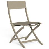 Chaise de Jardin Pliante Aluminium Queen - Lot de 2 - 3 teintes