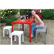 Table de Jardin Acier Galvanisé Hegoa 121x79