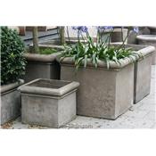 Jardinire Terre Cuite Grise Cubo - 4 tailles