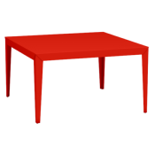 Table de Jardin Carrée Zef 100x100 - Acier ou Aluminium