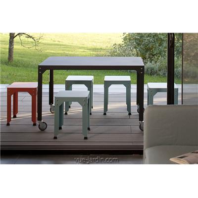 Table de Jardin Acier Galvanisé Hegoa 121x79