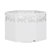 Bac à Fleurs Extérieur Intérieur Acier Blanc Continuation 40