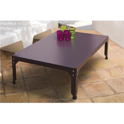 Table Basse Jardin Rectangle Hegoa 121x79