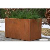 Jardinire Rectangulaire Acier Corten 80x50x50