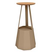 Tabouret Haut de Jardin Ankara Acier + Chne