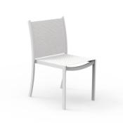 Chaise Jardin Empilable Aluminium Minorca - Lot de 4 - 5 Teintes