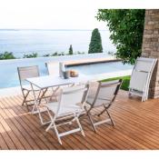 Chaise de Jardin Pliante Aluminium Queen - Lot de 2 - 3 teintes