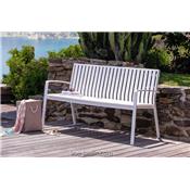 Banc de Jardin avec Dossier Lady Aluminium - 2 couleurs