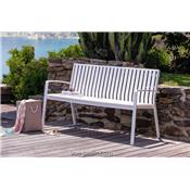 Banc de Jardin avec Dossier Lady Aluminium - 2 couleurs