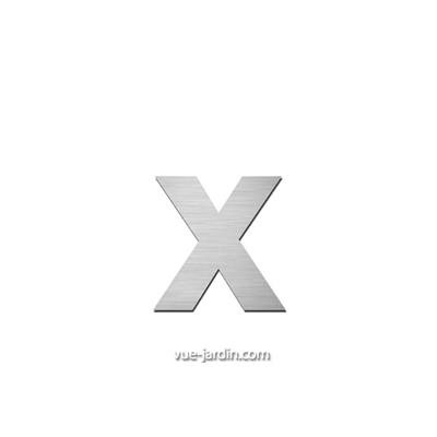 Lettre inox x