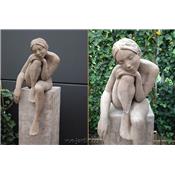 Statue Terre Cuite Tereza - Ocre ou Grise