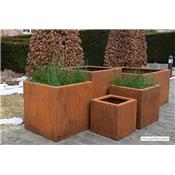 Jardinire en Acier Corten Carre Cubus - 5 Tailles