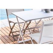 Salon de Jardin Aluminium Pliable Queen 4 pers 