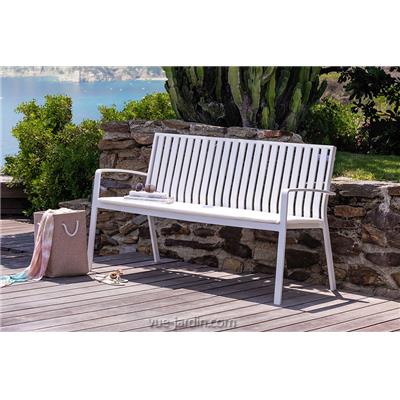 Banc de Jardin avec Dossier Lady Aluminium - 2 couleurs