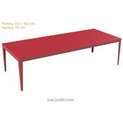 Table de Jardin Aluminium ou Acier Zef 280x115