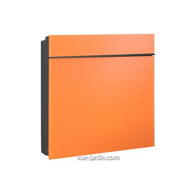 Flat Wide Glass Orange