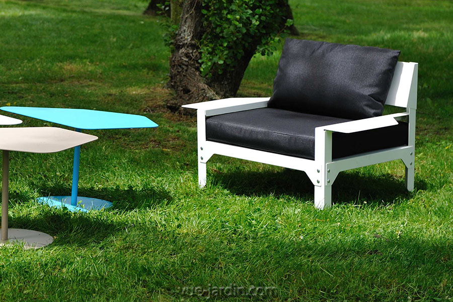 Fauteuil de Jardin confortable & design. Hegoa de Matière Grise en